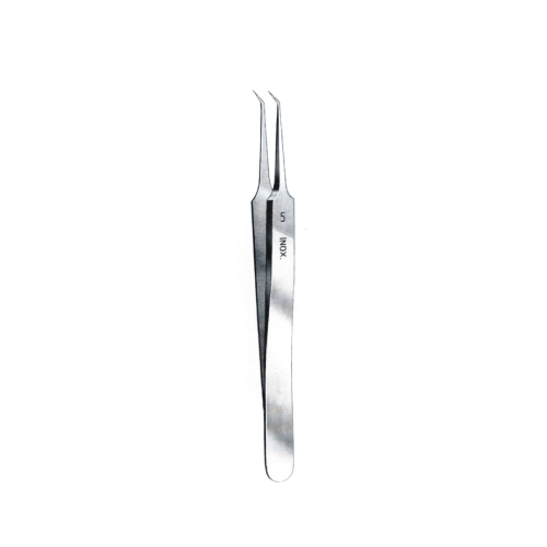 Eelctronic Forcep No.5, 10.9cm, 45 Bent, 전자포셉 10.9cm, 미세포셉 5번, 45도 앵글