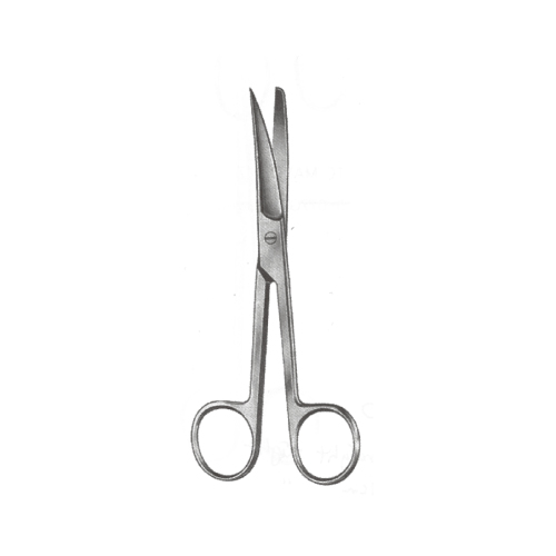 Operating Scissor Curved, 발사가위 Sharp/Blunt 곡 14, 16, 18cm