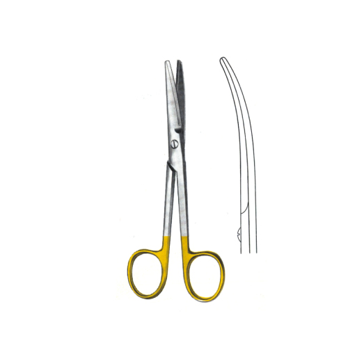 TC Mayo Scissor Curved, 골드 메이오 가위 곡 14, 17cm