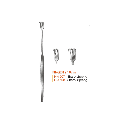 FINGER-핸드리트렉터 2, 3Prong 16cm blunt