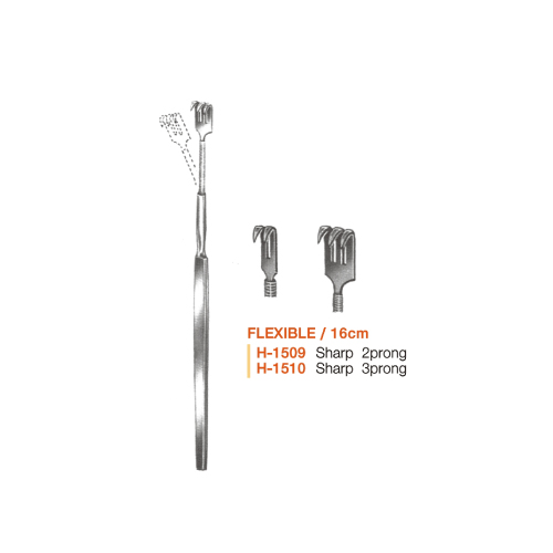 FLEXIBLE-플렉시블 핸드리트렉터 2, 3Prong 16cm blunt