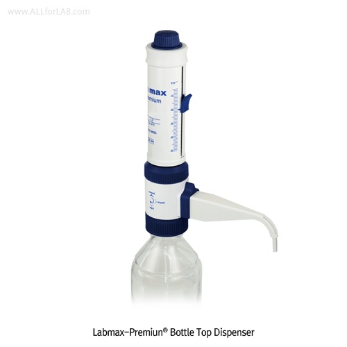 Witeg® LABMAX premium Dispenser Set, Built-in Recalibration & Mechanical Air-purging, 0.25 ~ 100ml With Glass-cylinder 