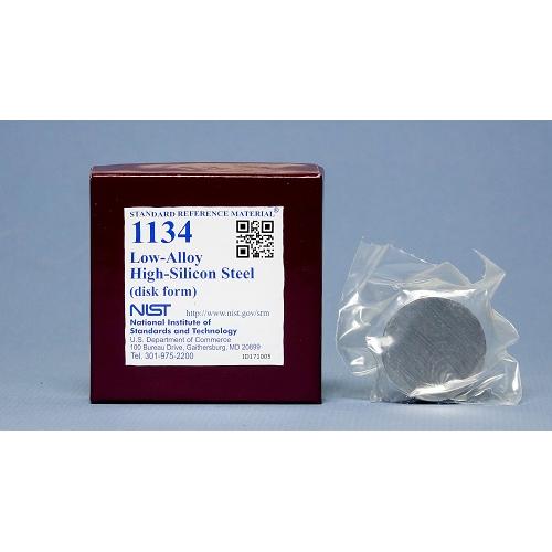 NIST, 1134, Low-Alloy High-Silicon Steel, disk