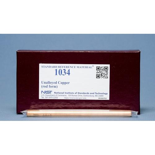 NIST, 1034, Unalloyed Copper, rod