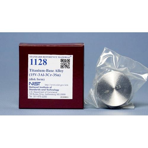 NIST, 1128, Titanium -Base Alloy (15V-3Al-3Cr-3Sn), disk