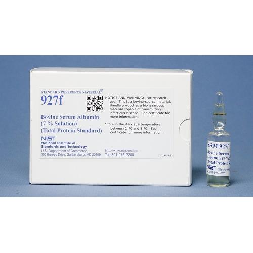 NIST, 927f, Bovine Serum Albumin (7 % Solution)(Total Protein Standard) 10 x, 2.2mL