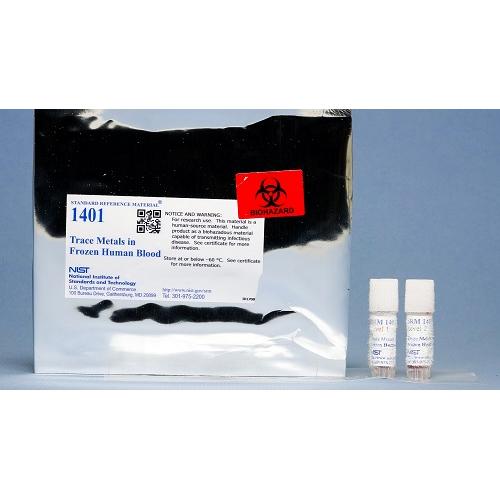 NIST, 1401, Trace Metals in Frozen Human Blood 4 x, 1.6mL
