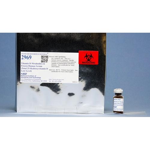 NIST, 2969, Vitamin D Metabolites in Frozen Human Serum (Total 25-Hydroxyvitamin D Low Level) 2 x, 1mL