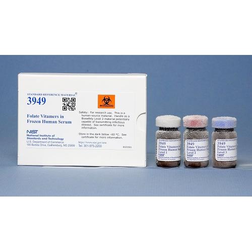 NIST, 3949, Folate Vitamers in Frozen Human Serum 3 x, 1mL