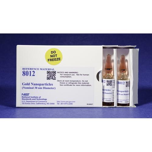 NIST, 8012, Gold Nanoparticles, Nominal 30 nm Diameter 2 x, 5mL
