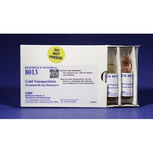 NIST, 8013, Gold Nanoparticles, Nominal 60 nm Diameter 2 x, 5mL