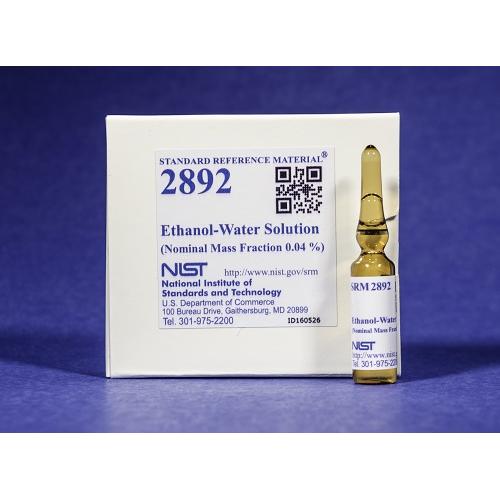 NIST, 2892, Ethanol-Water Solution (Nominal Mass Fraction 0.04 %) 5 x, 1.2mL