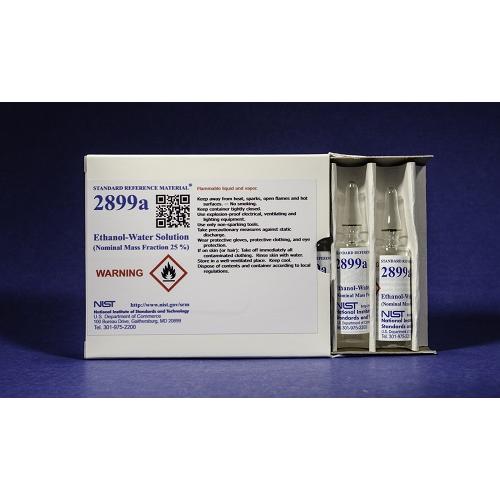 NIST, 2899a, Ethanol-Water Solution (Nominal Mass Fraction 25 %) 5 x, 10mL