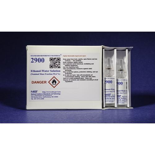 NIST, 2900, Ethanol-Water Solution (Nominal Mass Fraction 95.6%) 5 x, 10mL