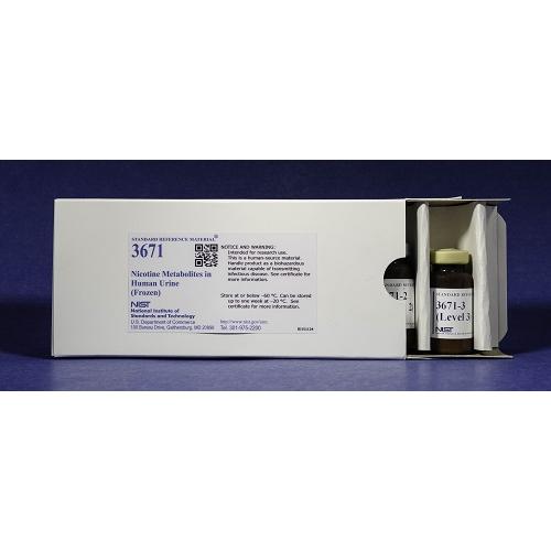NIST, 3671, Nicotine Metabolites in Human Urine (Frozen) 5 x, 1.5mL