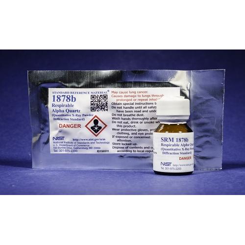 NIST, 1878b, Respirable Alpha Quartz (Quantitative X-Ray Powder Diffraction Standard), 5g