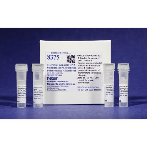 NIST, 8375, Microbial Genomic DNA Standards for Sequencing Performance Assessment (MG-001, MG-002, MG-003, MG-004), set(4)
