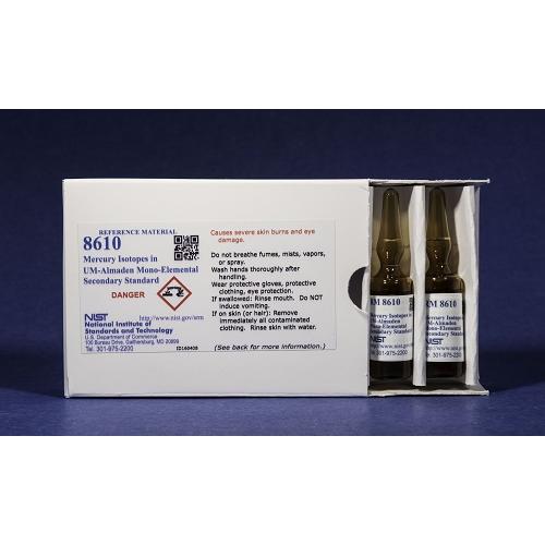 NIST, 8610, Mercury Isotopes in UM-Almaden Mono-Elemental Secondary Standard, 4x5mL