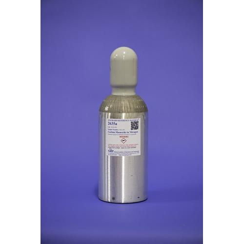 NIST, 2635a, Carbon Monoxide in Nitrogen (Nominal Amount-of-Substance Fraction 25 μmol/mol), 6L/cylinder