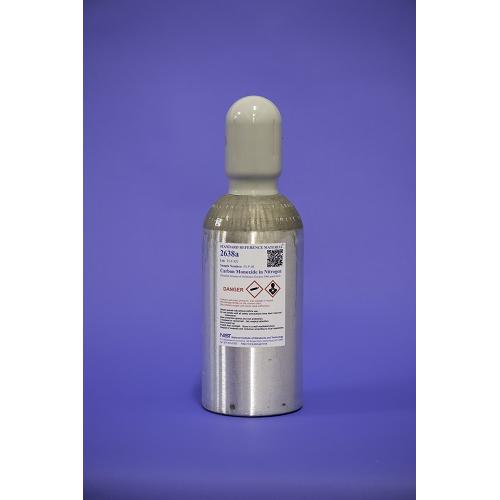 NIST, 2638a, Carbon Monoxide in Nitrogen (Nominal Amount-of-Substance Fraction 5000 μmol/mol), 6L/cylinder