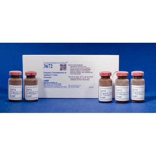 NIST, 3672, Organic Contaminants in Smokers’ Urine (Frozen), 5x10mL