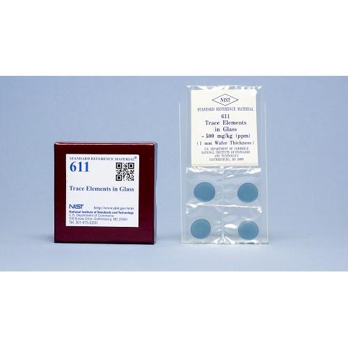 NIST, 611, Trace Elements in Glass, 4wafers