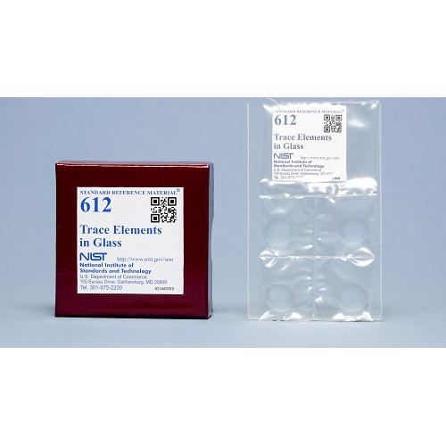 NIST, 612, Trace Elements in Glass, 4wafers