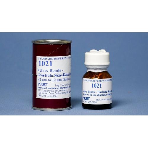 NIST, 1021, Glass Beads - Particle Size Distribution (2 μm to 12 μm diameter range), 4g