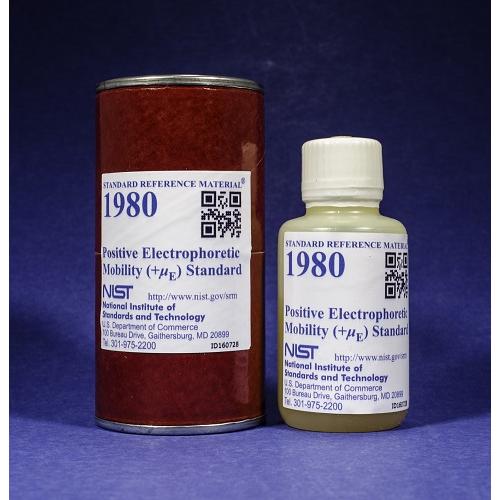 NIST, 1980, Positive Electrophoretic (+μE) Mobility Standard (500 mg/L), 40mL