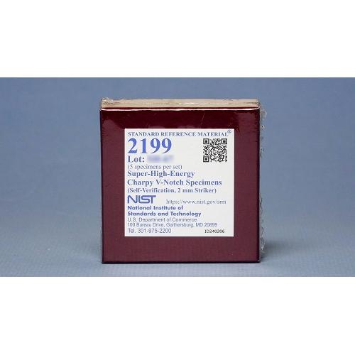 NIST, 2199, Super-High-Energy Charpy V-Notch Specimens (Self-Verification, 2 mm Striker), set
