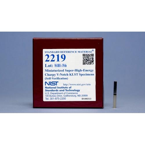 NIST, 2219, Miniaturized Super-High-Energy Charpy V-Notch KLST Specimens (Self-Verification), set