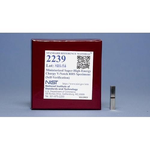 NIST, 2239, Miniaturized Super-High-Energy Charpy V-Notch RHS Specimens (Self-Verification), set