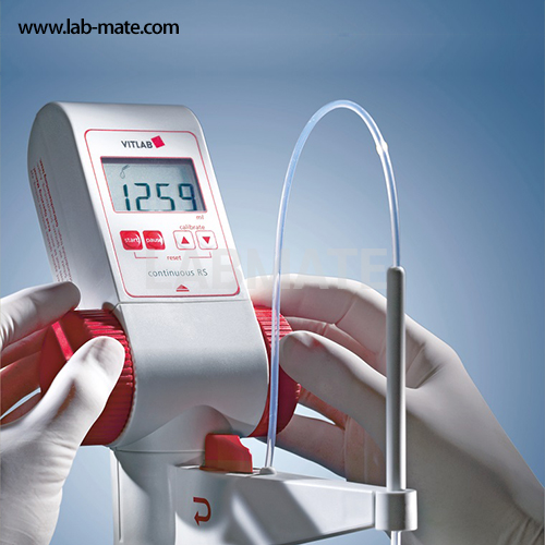 Continuous,digital burette